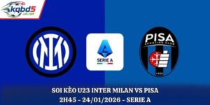 Soi kèo Inter Milan vs Pisa: 02h45 - 24/01/2026 - Serie A